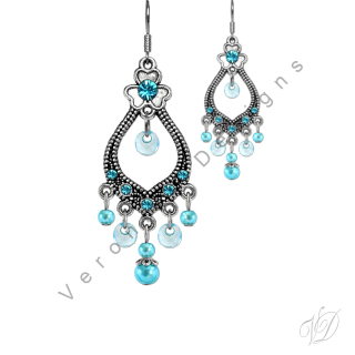 Náušnice korálkové 1227A Originální bižuterie