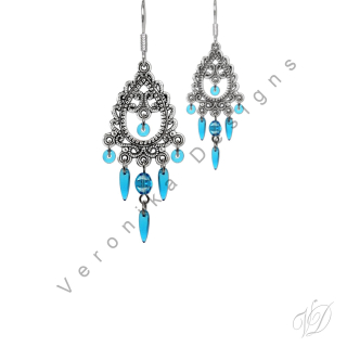 Náušnice korálkové 1051A Originální bižuterie