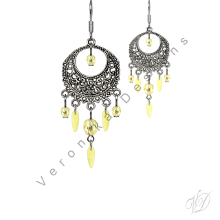 Náušnice korálkové 1097A Originální bižuterie