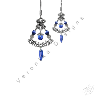 Náušnice korálkové 1244A Originální bižuterie