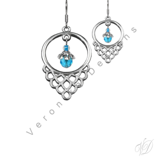 Náušnice korálkové 1274 Originální bižuterie