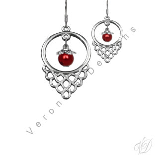 Náušnice korálkové 1274A Originální bižuterie