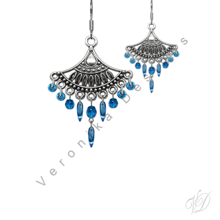 Náušnice korálkové 1275 Originální bižuterie