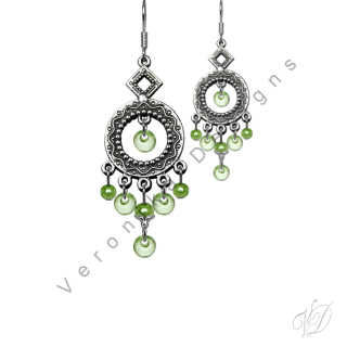 Náušnice korálkové 1277 Originální bižuterie