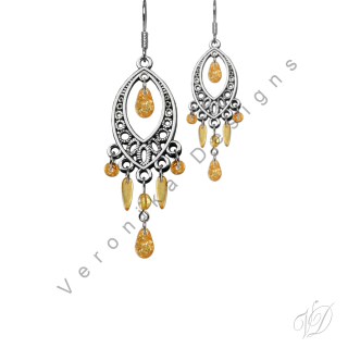 Náušnice korálkové 1279 Originální bižuterie