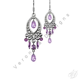 Náušnice korálkové 1279A Originální bižuterie