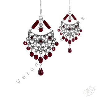 Náušnice korálkové 1048 Originální bižuterie