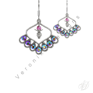 Náušnice korálkové 1052 Originální bižuterie