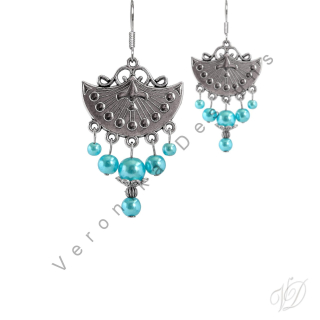 Náušnice korálkové 1078 Originální bižuterie