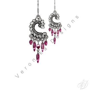 Náušnice korálkové 1102 Originální bižuterie