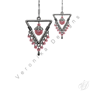 Náušnice korálkové 1190 Originální bižuterie