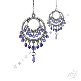 Náušnice korálkové 1193 Originální bižuterie