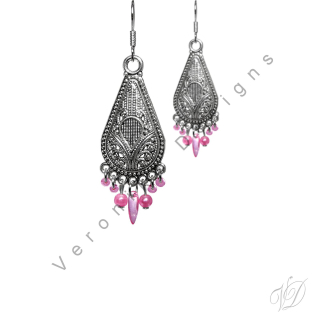 Náušnice korálkové 1208 Originální bižuterie