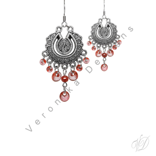 Náušnice korálkové 1212 Originální bižuterie