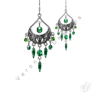 Náušnice korálkové 1217 Originální bižuterie