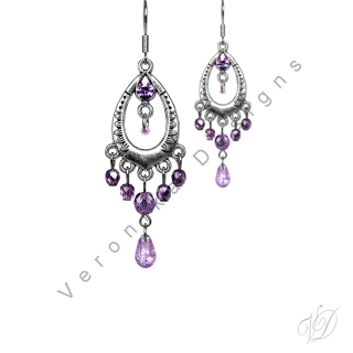 Náušnice korálkové 1225 Originální bižuterie